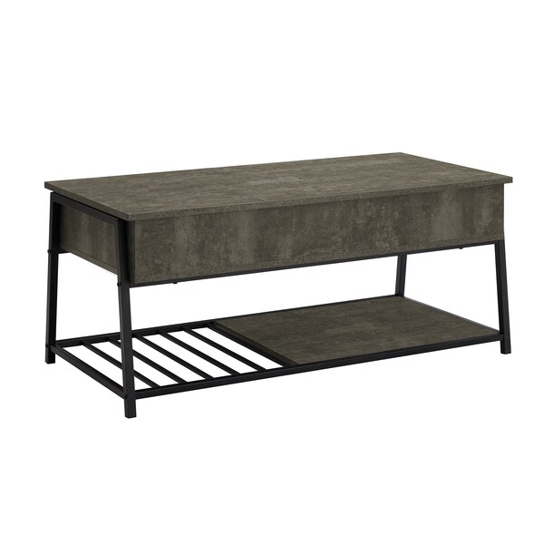 Monarch Specialties Coffee Table 42"L, Cocktail, Lift-top, Rectangular, Dark Bronze, Black Metal, Contemporary I 3821 - main