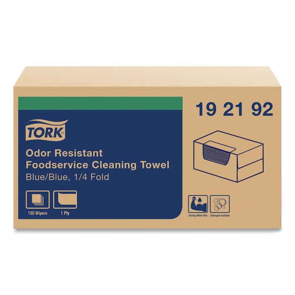Tork Foodservice Cloth, 13 x 24, Blue, 150PK 192192 - main