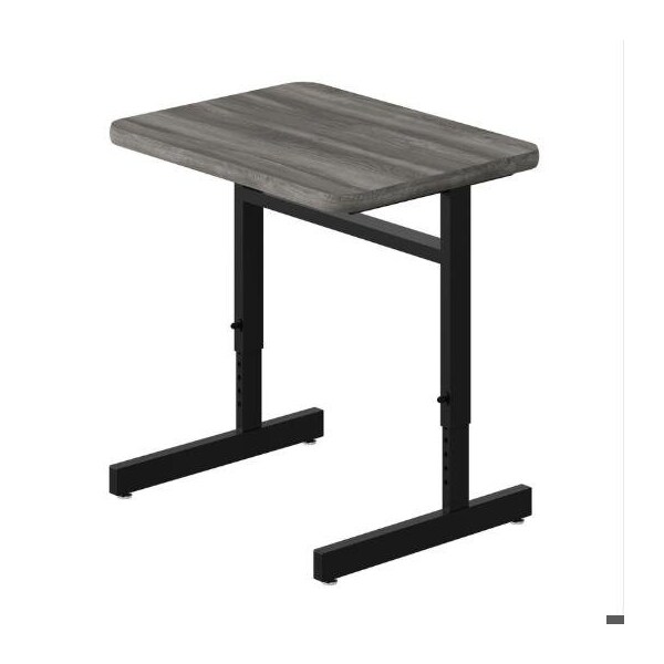 Correll HPL Student Desk, 20 in D X 27 in W X Particleboard, Driftwood W/ New England Driftwood Band CSA2027-52-09-52 - main