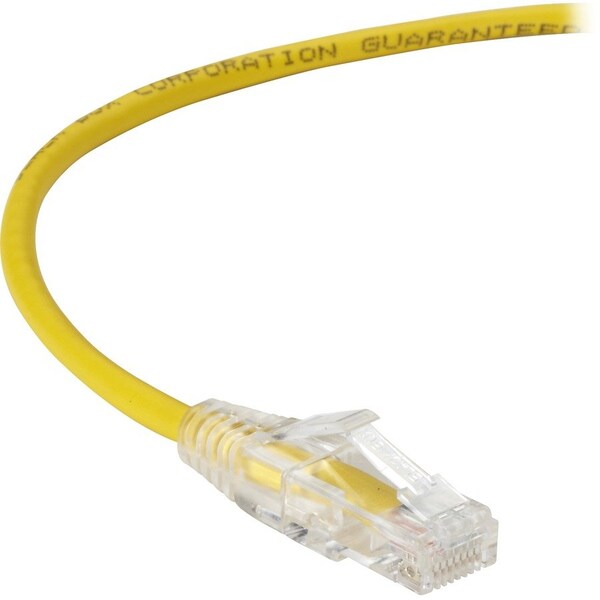Black Box Slim-Net 28-Awg Cat6A 500-Mhz Ethernet P C6APC28-YL-01 - main