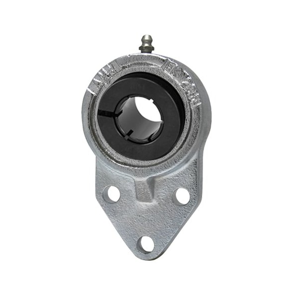 Ami Bearings SINGLE ROW BALL BEARING - 25MM WIDE ACCU-LOC NICKEL 3-BOLT FLANGE BRACKET UEFK205NP - main