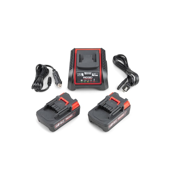 Ridgid Battery and Charger Kit, 2.5 Ah, Li-Ion 66013 - main