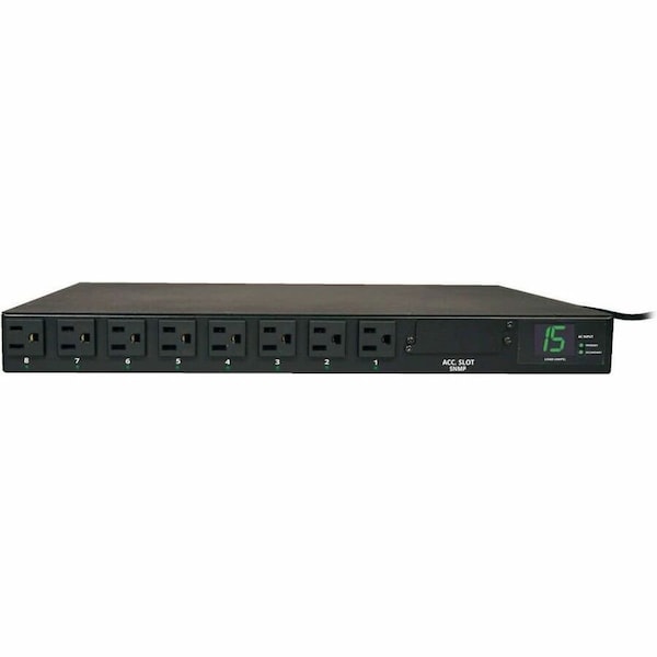 Eaton Tripp Lite Series 1.4kW Single-Phase Local Metered Automatic Transfer Switch PDU, 2 120V 5-15P PDUMH15AT - main