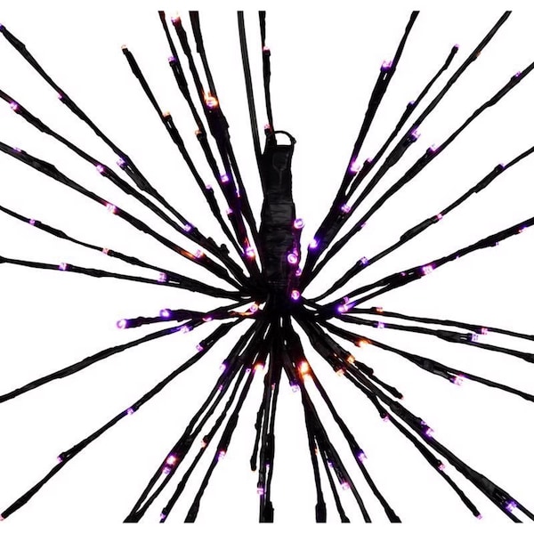 Celebrations Orange/Purple 24 in. LED Prelit Starlight Burst Halloween Decor 23-04061A - main