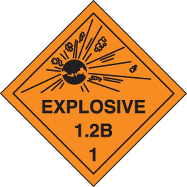 Accuform DOT SHIPPING LABELS HAZARD CLASS 1 MSL110EV5 - main