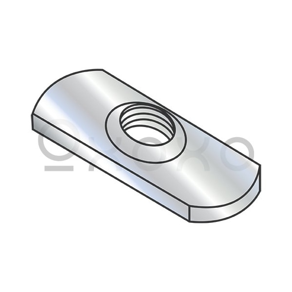 Oxoxo 1/4-20 Spot Weld Center Hole Tab Thin Weld Nut Plain, 1000PK 286185 - main