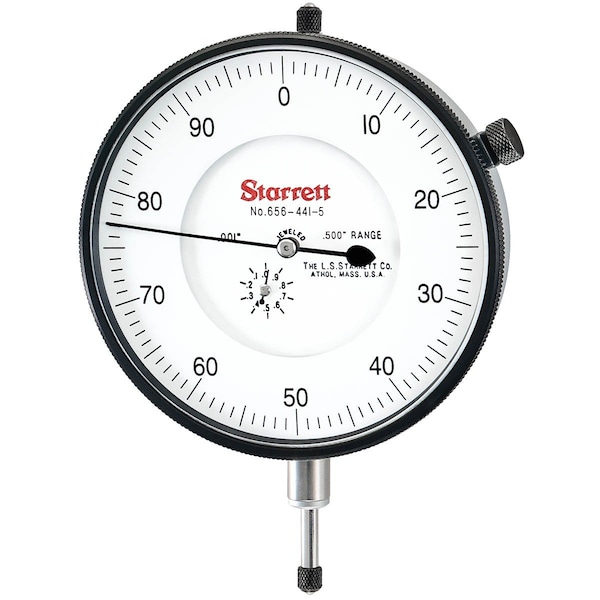 Ls Starrett DIAL INDICATOR- 0 -.500in- .001in GRAD 656-441/5J - main