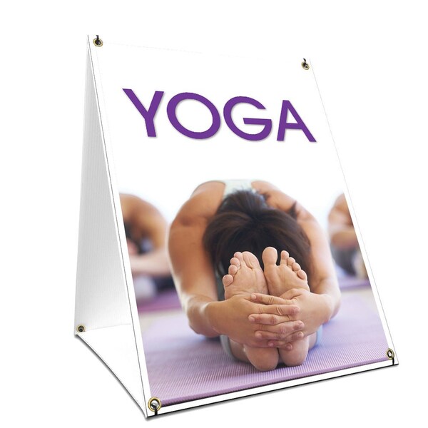 Signmission Yoga 1, 36 Inch x 24 Inch A-frame Yard Sign, Plastic Sign SBC-2436-Yoga 1 - main