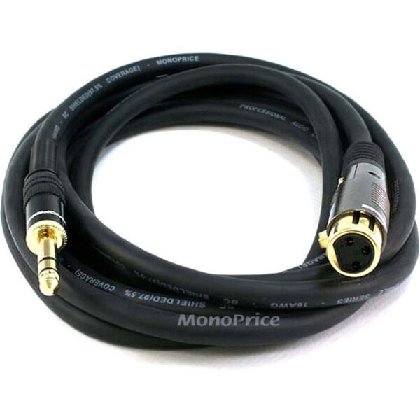 Monoprice XLR F TO 1/4INCH TRS M 16AWG CABLE10FT 4770 - main