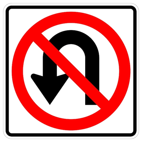 Sign Solutions Usa Traffic Sign, 36 in Width, Aluminum Sign, Square DUS10DWT3636R3-4 - main