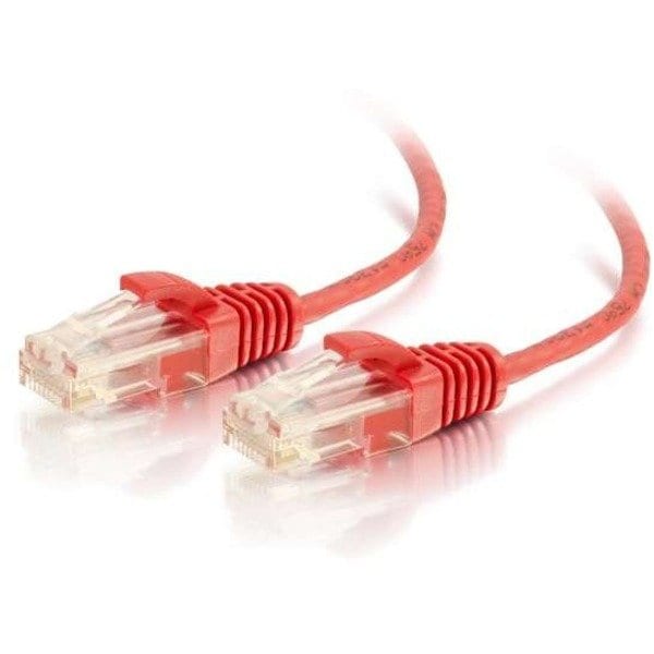C2G 5FT/1.5M CAT6 CABLE UTP SLIM 28AWG RED 1167 - main