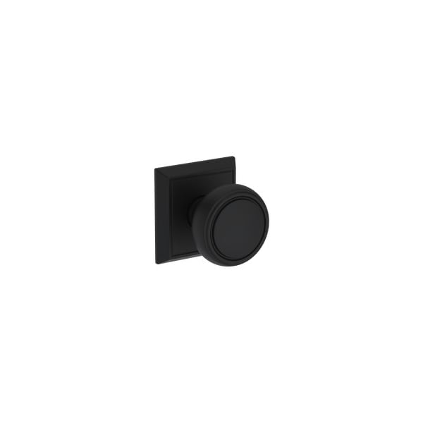Baldwin Residential Door Knobs Passage Reversible Satin Black PSBRECHR190 - main