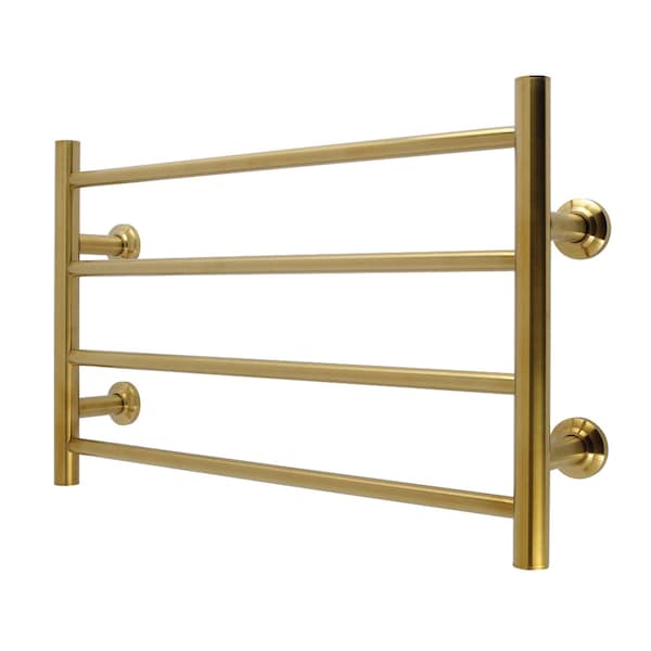 Kingston Brass 24" x 16" Stainless Steel Wall Mount 4-Tier Towel Rack, Brushed Brass DTM241647 - main