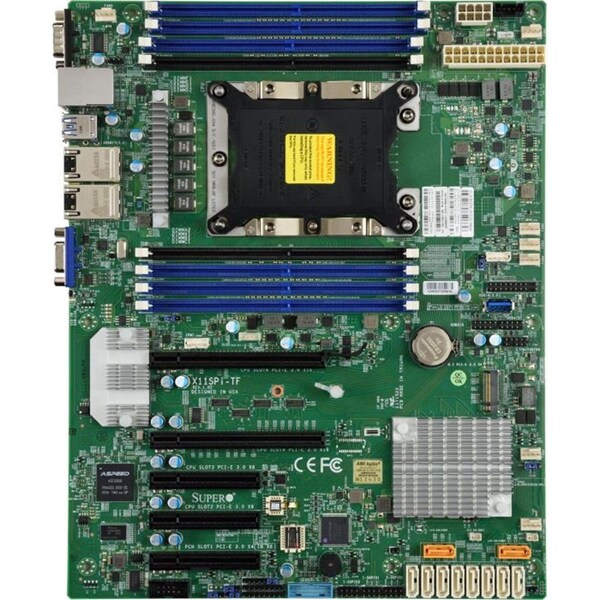 Betterbattery Motherboard Xeon Single Socket P S3647 C622 Max.1TB PCI Express ATX Brown Box BE3367528 - main