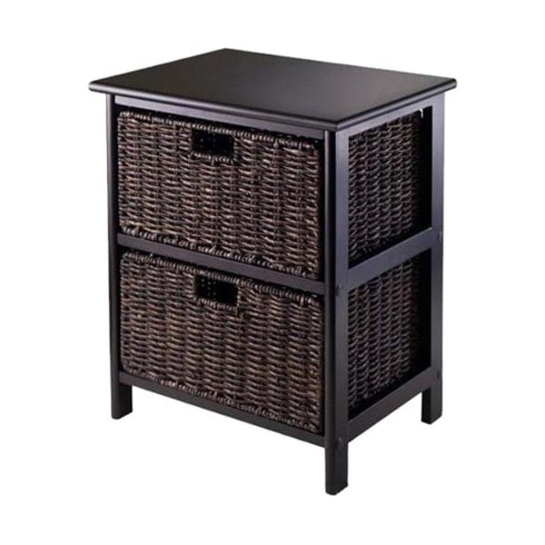 Winsome Trading 20216 Omaha Storage Rack with 2 Foldable Baskets 20216 - main