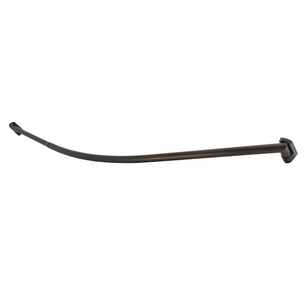 Kingston Brass 60"-72" Stainless Steel Adjustable Single Curved Shower Curtain Rod, Oil Rubbed Bronze CC6725 - main