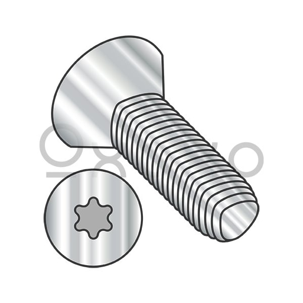 Oxoxo M2.5-0.45X10 Din7500ME Metric 6 Lobe Flat Thrd Roll Screw Full Thd 18 8 Stain Steel PassWax, 4000PK 541113 - main