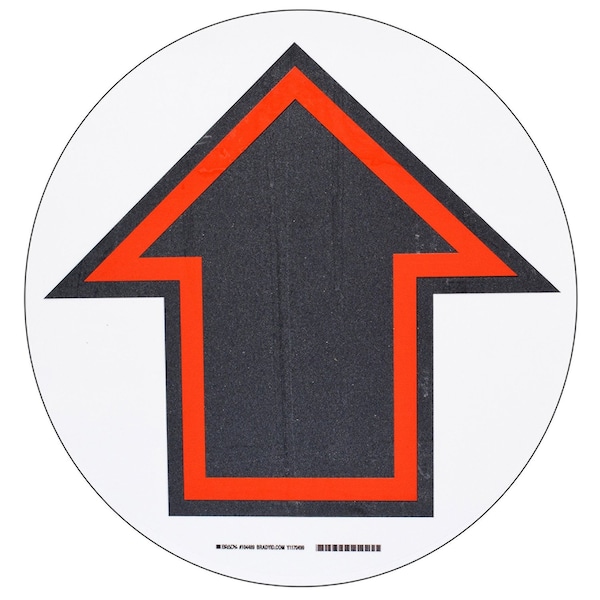 Brady Floor Sign, 17in Dia x 0.011in D, Polyester 104489 - main