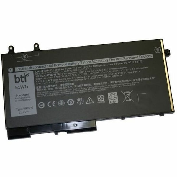 Battery Technology BTI 3-CELL 11.4V LI-ION NOTEBOOK BATTERY FOR DELL LATITUDE 5400, 54 451-BCIQ-BTI - main