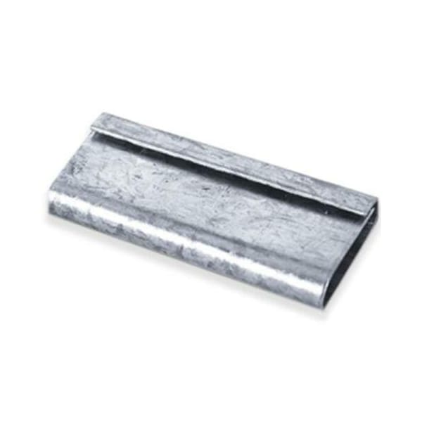 Partners Brand Metal Poly Strapping Seals, Closed Thread On, 5/8", Silver, PK1000 PS5810CLOSED - main