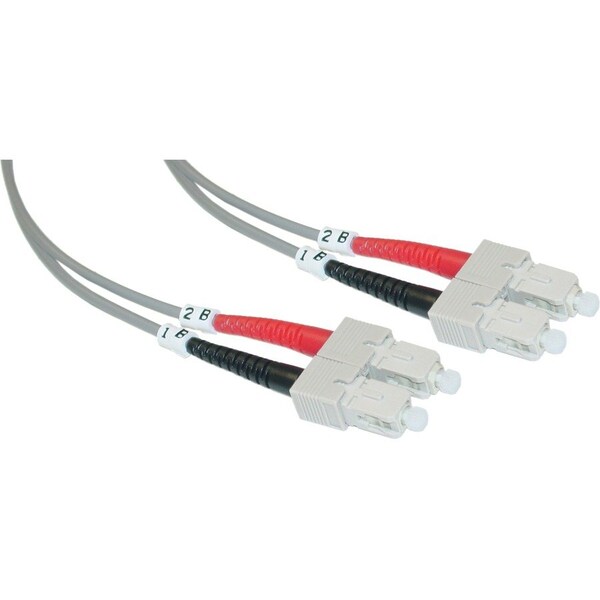 Cable Wholesale SC/UPC OM2 Duplex 2.0mm Fiber Optic Patch Cord, OFNR, Multimode 50/125, Orange Jacket, Beige SCSC-11010 - main