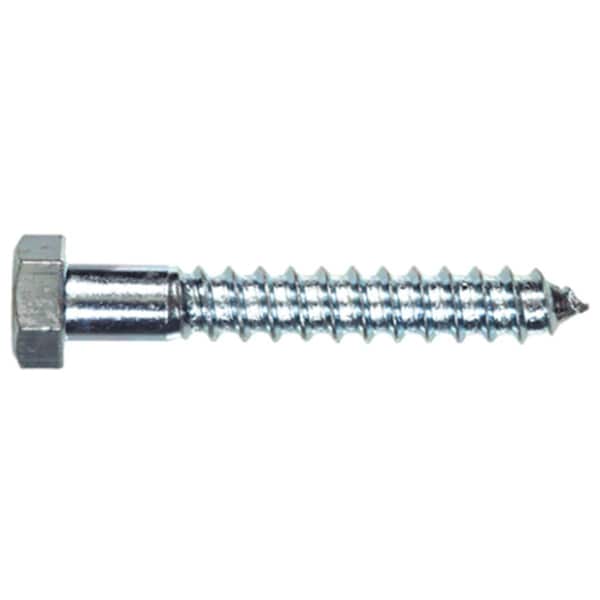 Hillman 0.38 x 3.5 in. Zinc Plated Hex Lag Screw, 50PK 230092 - main