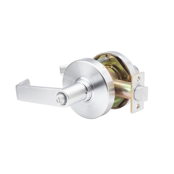 Trans Atlantic Co. LHV Series Heavy-Duty Commercial Cylindrical Lever, Grade 1 Privacy in Brushed Chrome DL-LHV40-US26D - main