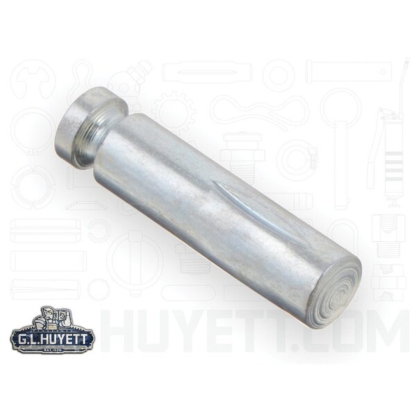 Huyett Type G Grooved Pin, Zinc Plated Low Carbon Steel, 0.188 in Dia x 0.185 in Small End Dia x 0.750 in L GP-0187-0750-G - main