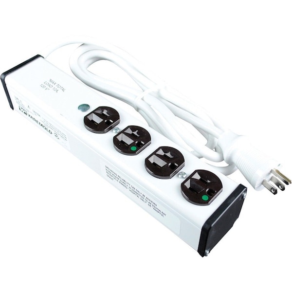 Wiremold Power Strip, Surge, Medical Grade, 5-15P, 15 ft. ULM4-15* - main