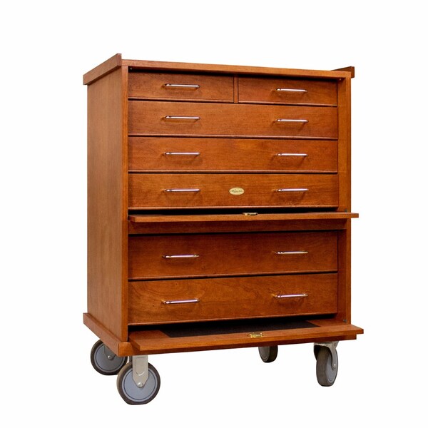 Gerstner American Cherry 7-Drawer Pro Series Roller Cabinet R3007-AC - main