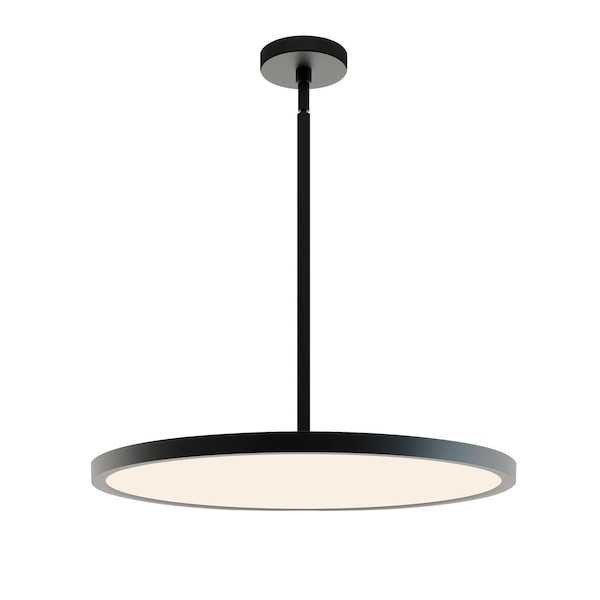 Afx Edge Round, LED Pendant, 24"W, 120-277V, 2700K/3000K/3500K/4000K/5000K Adj. Color Temp, Black EGRP24LAJUDBK - main
