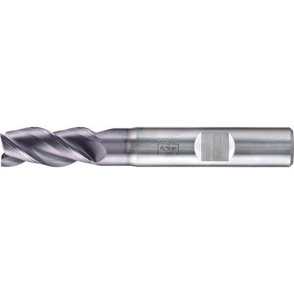 Pferd PFERD Chamfered End Mill, 3 flutes, 3/8'' Dia, 3/4'' APMX, 2-1/2'' OAL, Weldon shank 23003034 - main