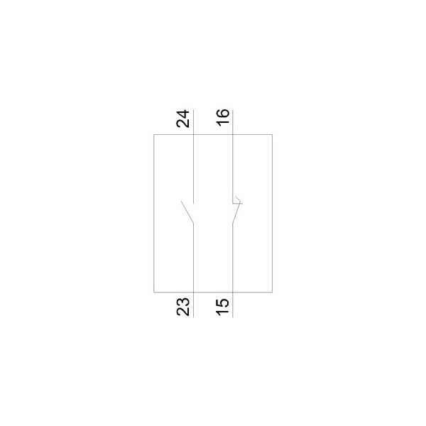 Siemens accessories: contact block 1 NO+1 NC replacement for momentary-contact foot 3SE3982-7J - main