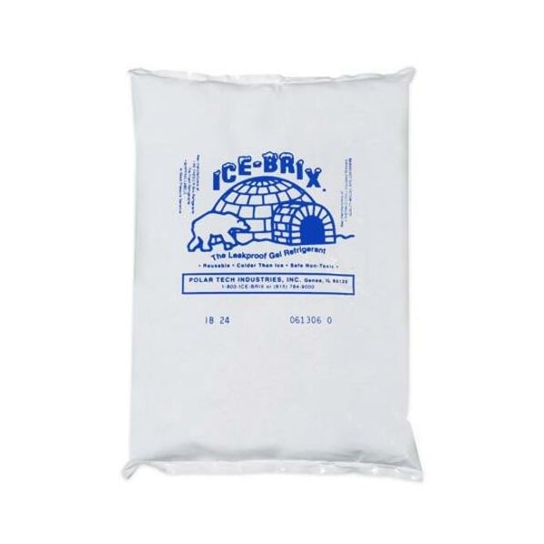 Ice-Brix Ice-Brix Cold Packs, 8" x 6" x 1-1/4", White, 12/Case IB24BPD - main