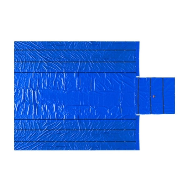 Mytee Products Blue Airbag/Parachute Ultra Light Lumber Tarp 24ft x 27ft 8ft Drop - 14 Oz Vinyl LT-AB-BLUE - main