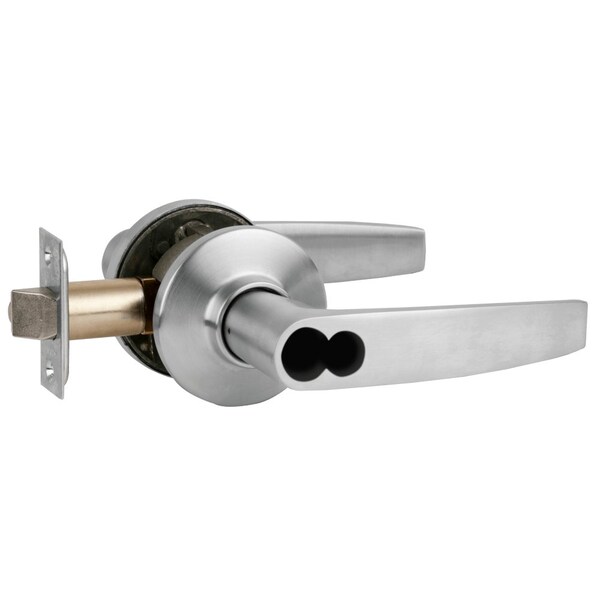 Schlage Grade 2 Tubular Lock, Classroom Function, FSIC Less Core, Jupiter Lever, Satin Chrome Finis S70JD JUP 626 - main