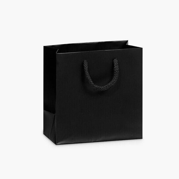 Nashville Wraps Black Matte Gift Bags, Petite 4x2.5x4, 100PK MTPBBK - main