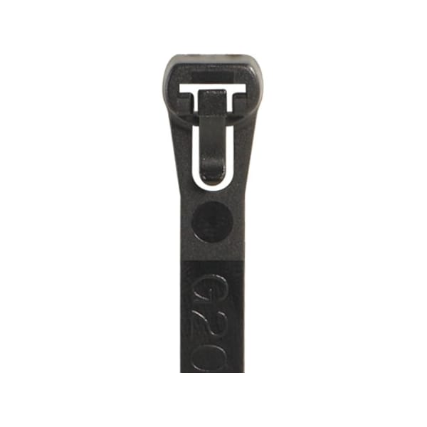 Partners Brand Cable Tie, 8 in L, Black, 50 lb Strength, 1000 PK CTR85B - main