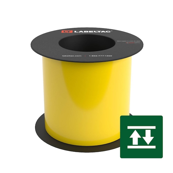 Labeltac High-Tack Label Supply 5in x 75ft LT9, Yellow LT501HK-C - main