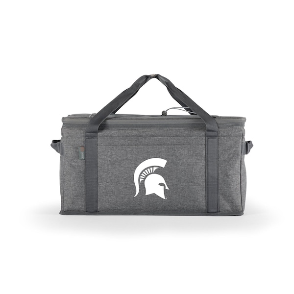 Picnic Time Family Of Brands NCAA Michigan State Spartans 64 Can Collapsible Cooler, Large Insulated Soft Cooler Bag 716-00-105-354-0 - main