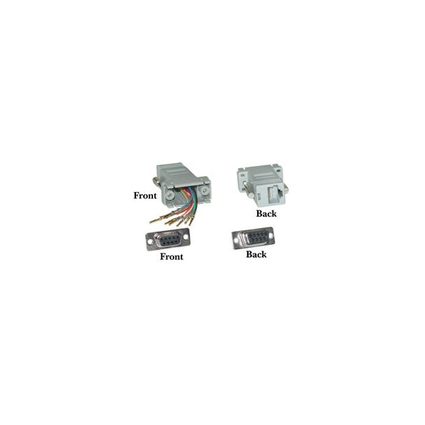 Cable Wholesale Modular Adapter, Gray, DB9 Female to RJ45 Jack 31D1-17400 - main