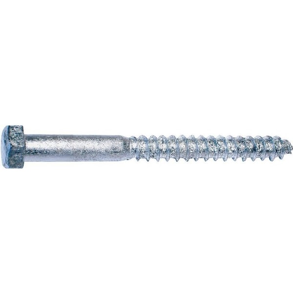 Midwest Fastener Lag Screw, 1/2 in, 8 in, Galvanized Hex Hex Drive 05602 - main