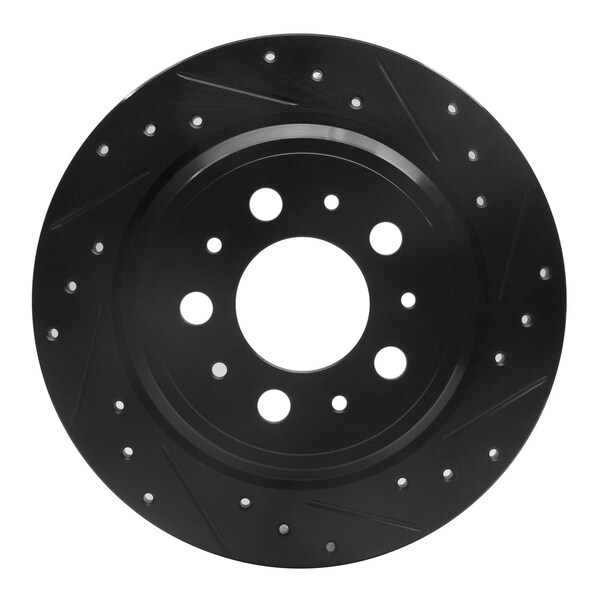 Dynamic Friction Co DFC Brake Rotor - Drilled and Slotted - Black 633-27024R - main