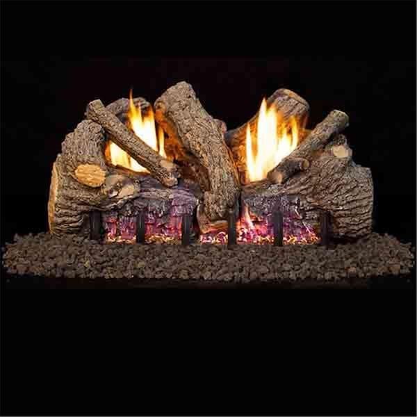 Cunningham Gas Products Real Fyre 18 in. G19A Series Foothill Oak Vent Free Log Set FTO-18 - main