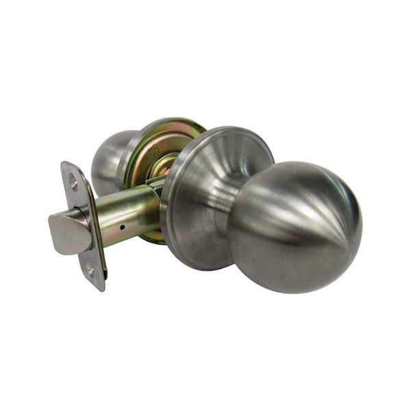 Faultless Ball Satin Nickel Metal Passage Door Knob with 3 Grade Right Handed 5002070 - main