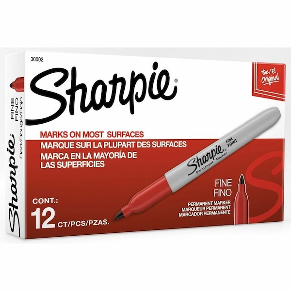 Sanford Red Permanent Marker, Fine Tip 30002 - main