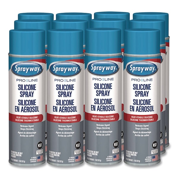 Sprayway Silicone Spray, 11 oz Aerosol Spray, 12PK SW946 - main