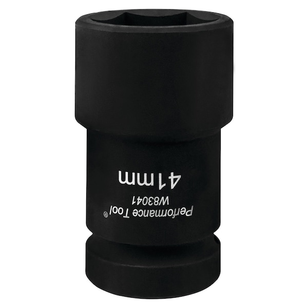 Performance Tool 1 in. Dr. Budd Wheel Socket, 41mm Metric, Chrome Moly, Truck W83041 - main