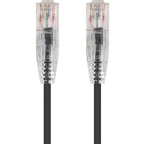 Monoprice Slim Cat6 Utp Network Cable, 1 ft.Black 13513 - main
