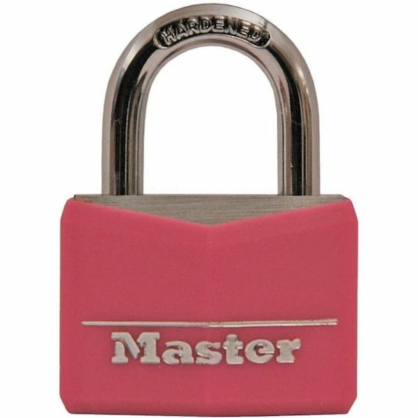 Master Lock 1-5/16 in. H X 1/2 in. W X 1-9/16 in. L Vinyl Covered Steel Double Locking Covered Padlo 146D - main